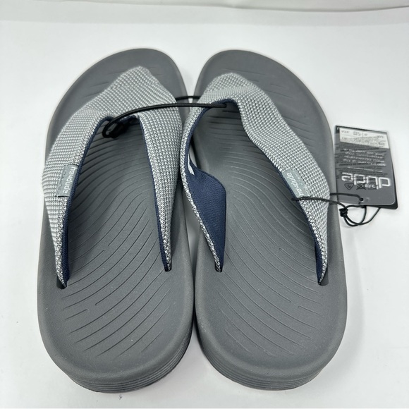 Hey Dude Milo Grey Men’s Flip Flops - Picture 6 of 9